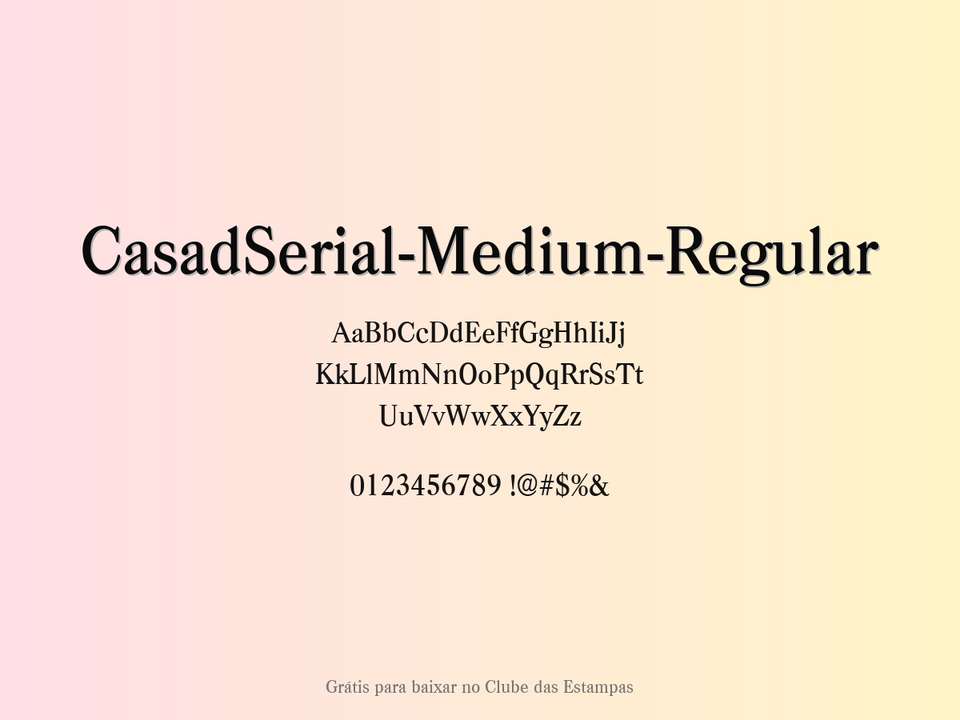 Fonte Casadserial Medium Regular Grátis Para Baixar