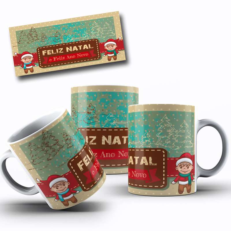 Arte Para Caneca Feliz Natal E Feliz Ano Novo 28