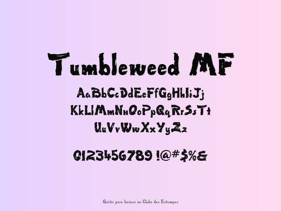 Fonte Tumbleweed Mf Grátis Para Baixar