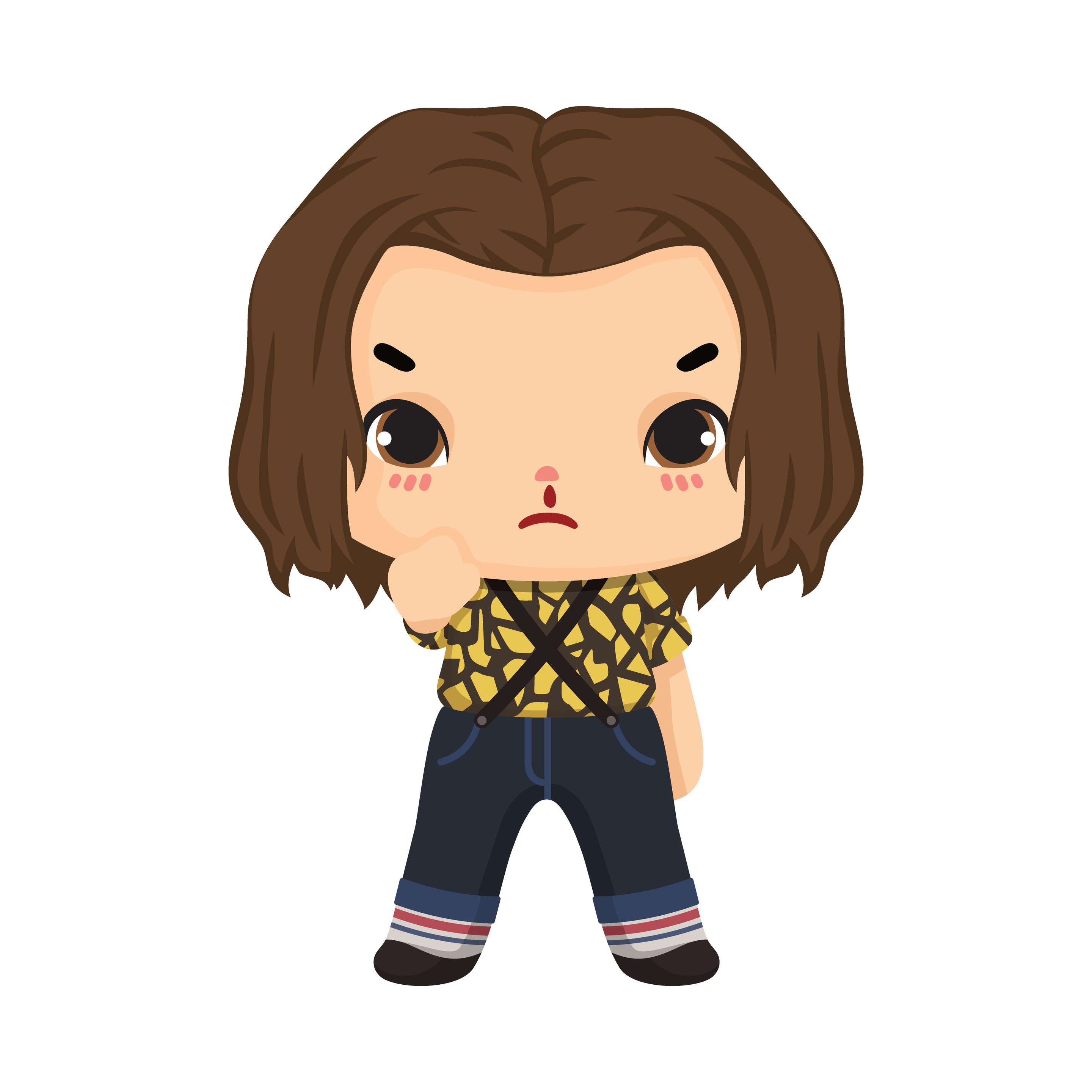 Desenho Cartoon Garota Cabelo Castanho Personagens Png Grátis Para Baixar