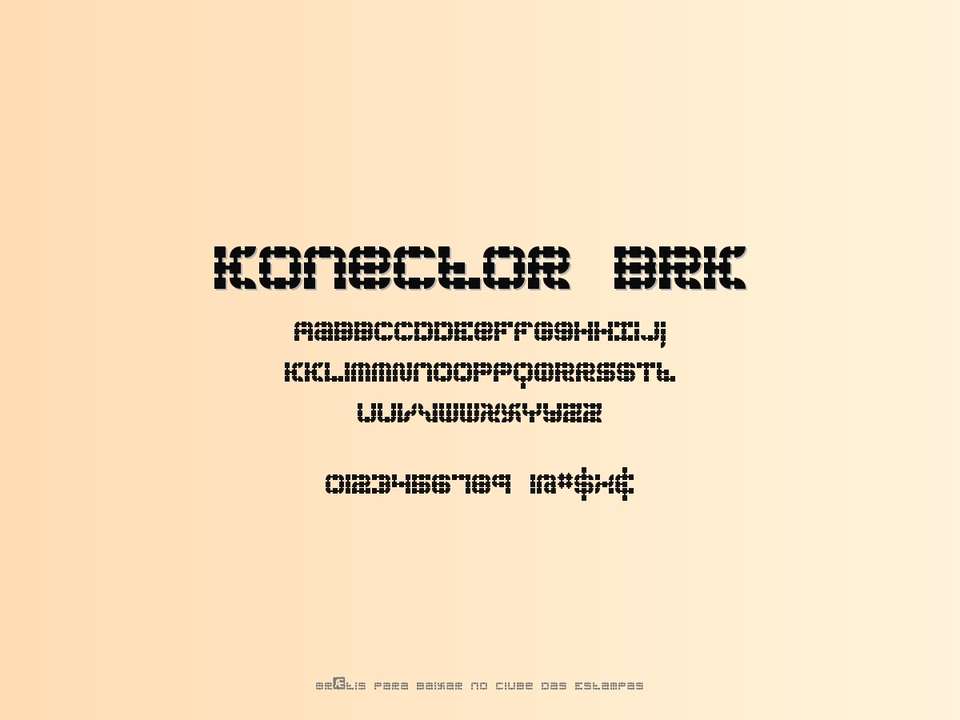 Fonte Konector Brk Grátis Para Baixar