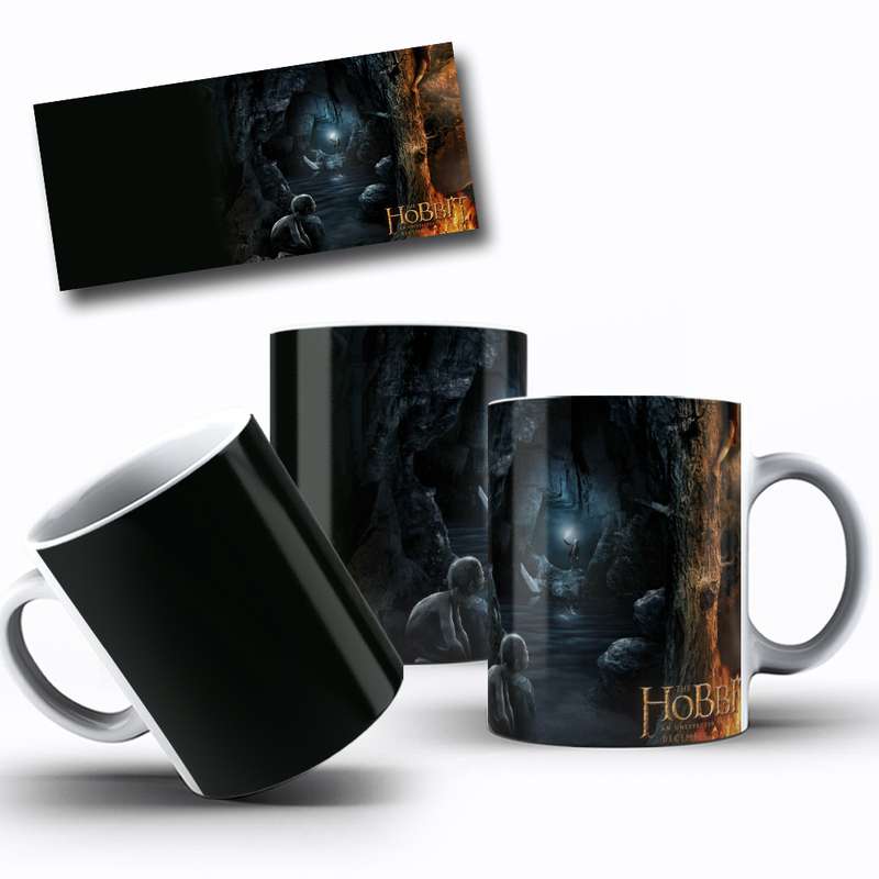 Arte Para Caneca O Hobbit Personagem Caverna 8