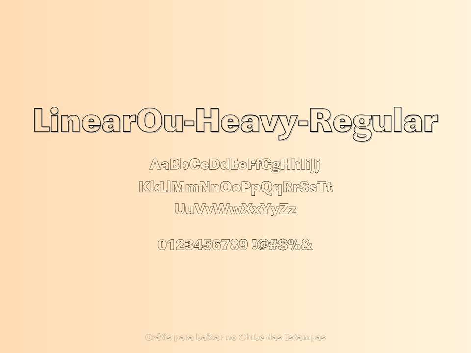 Fonte Linearou Heavy Regular Grátis Para Baixar