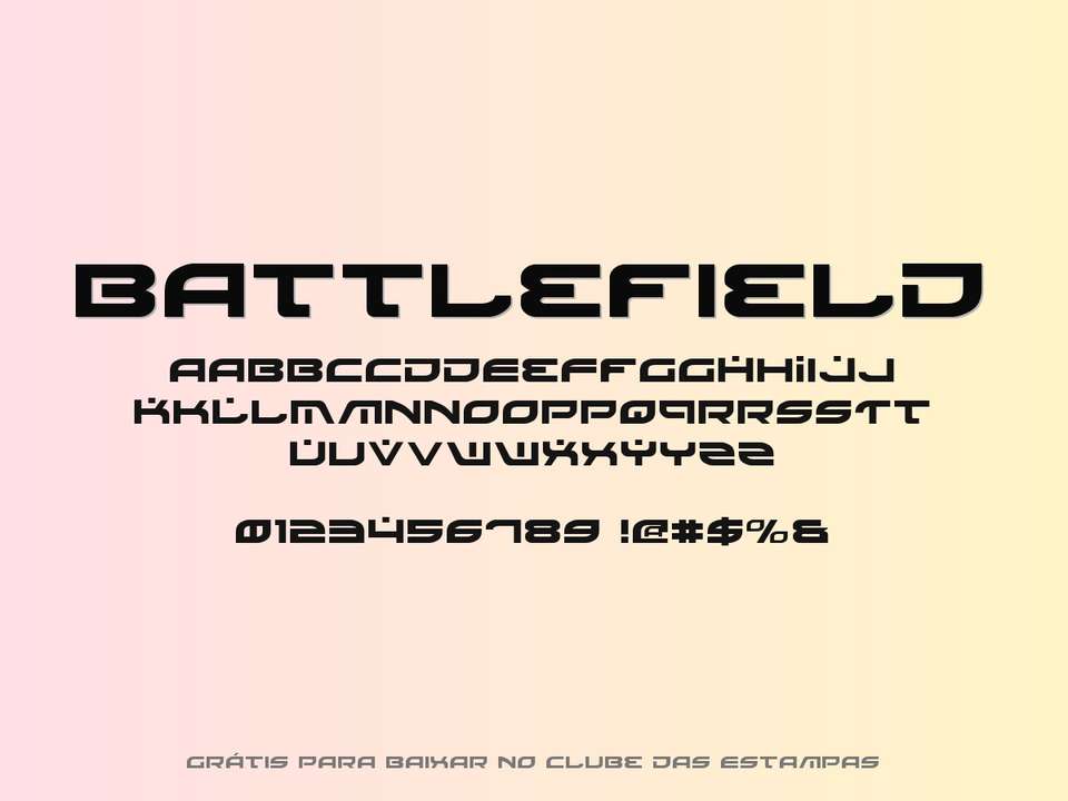 Fonte Battlefield Grátis Para Baixar