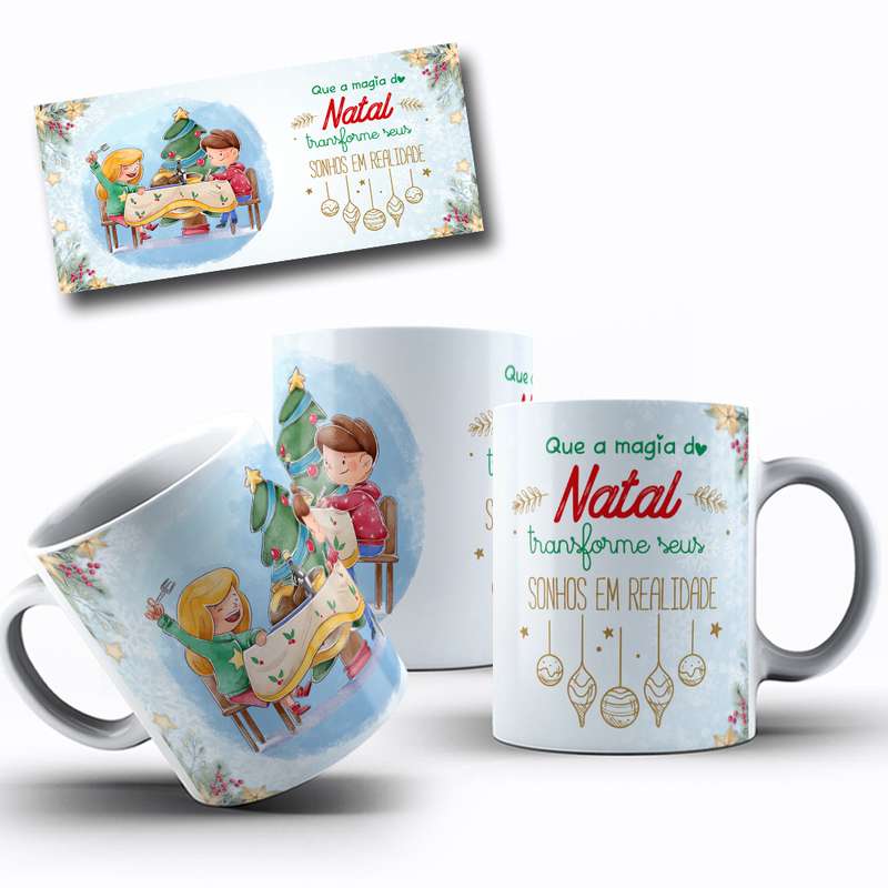 Arte Para Caneca Natal Transforme Sonhos Realidade 21