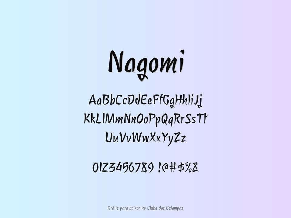 Fonte Nagomi Grátis Para Baixar