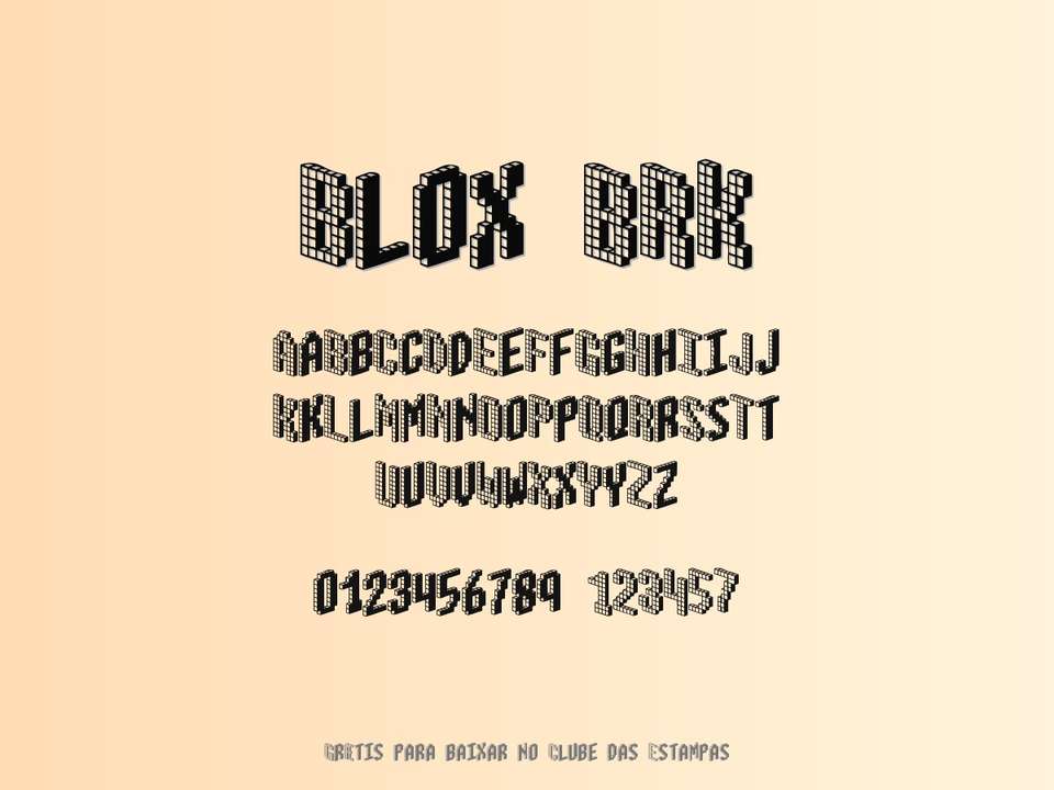 Fonte Blox Brk Grátis Para Baixar