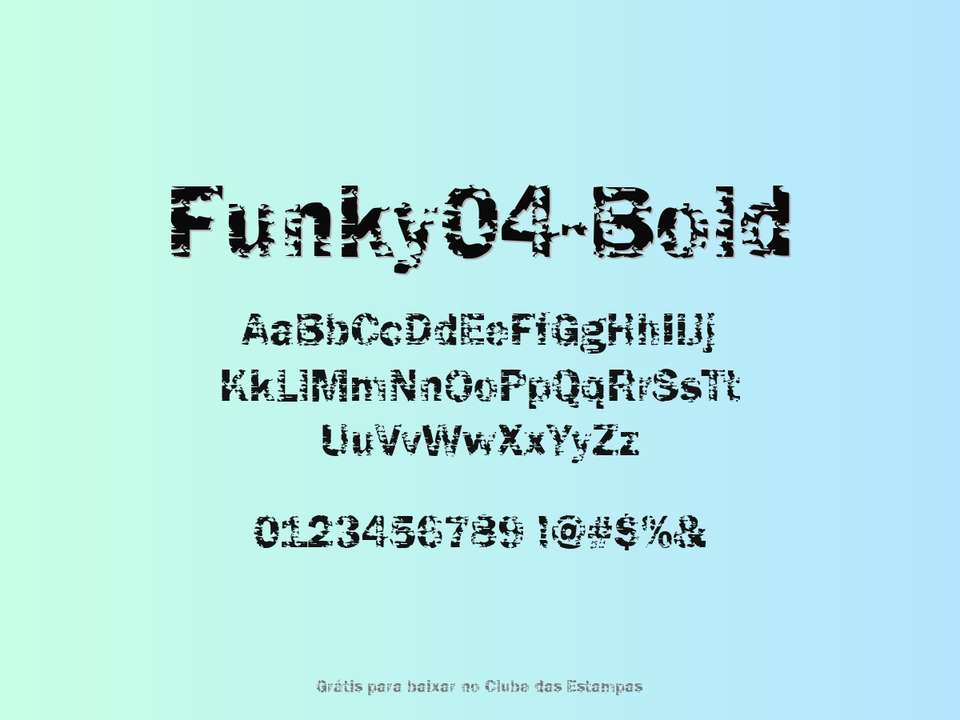 Fonte Funky04 Bold Grátis Para Baixar