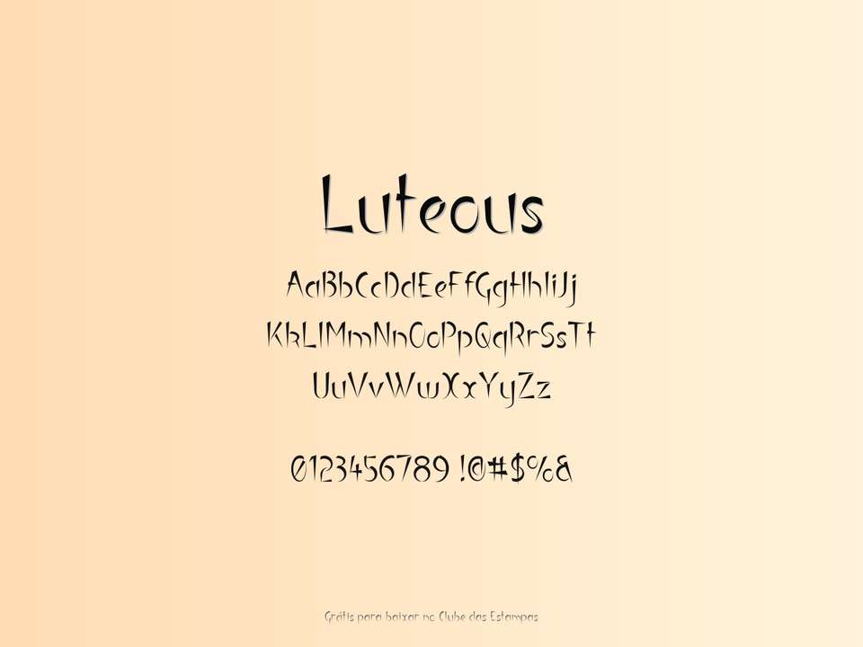 Fonte Luteous Grátis Para Baixar