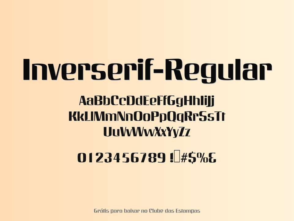 Fonte Inverserif Regular Grátis Para Baixar