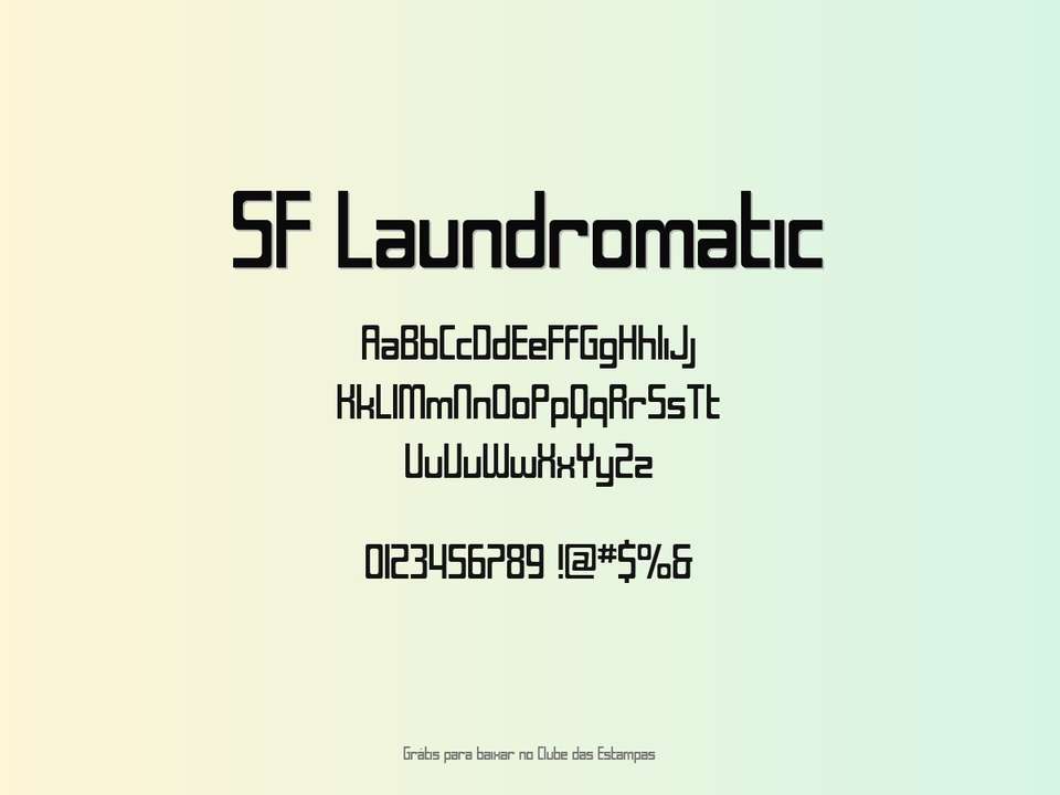 Fonte Sf Laundromatic Grátis Para Baixar