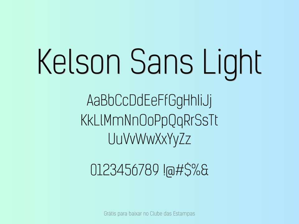 Fonte Kelson Sans Light Grátis Para Baixar
