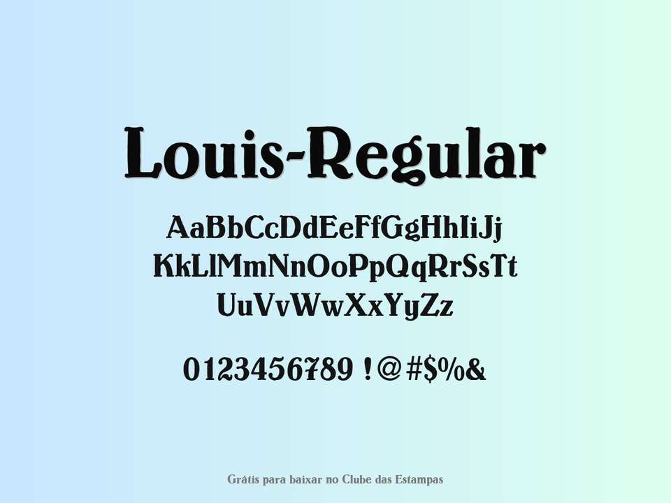 Fonte Louis Regular Grátis Para Baixar