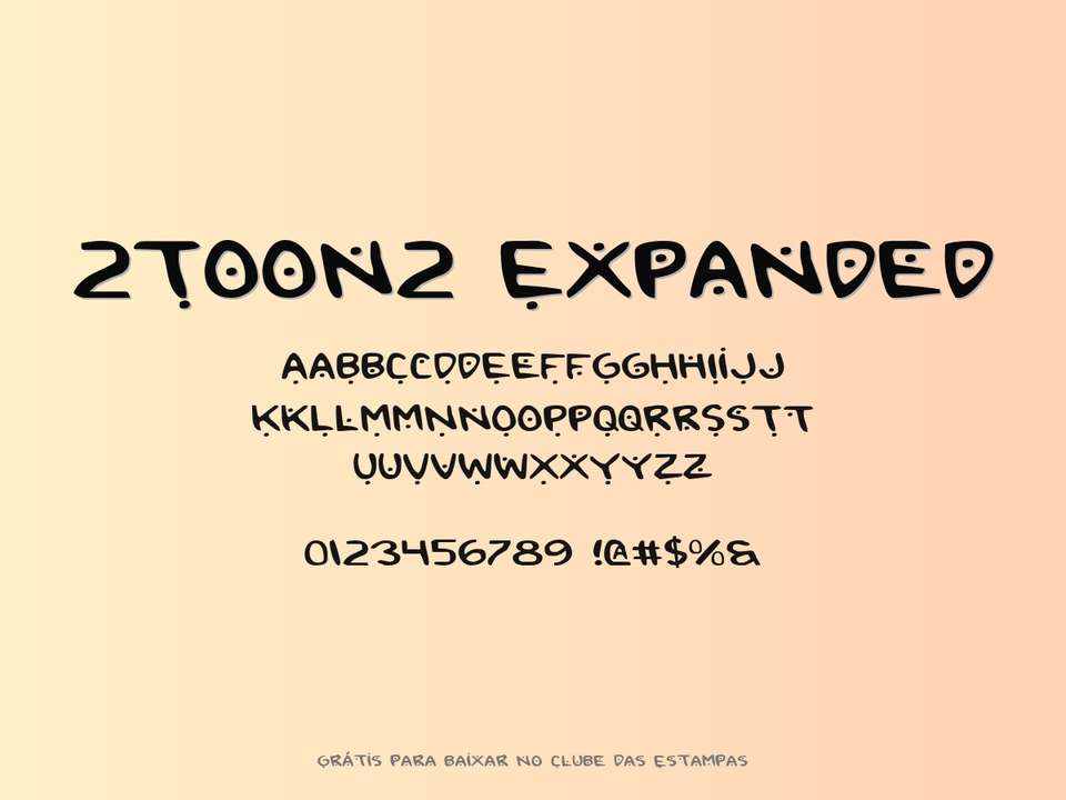 Fonte 2toon2 Expanded Grátis Para Baixar
