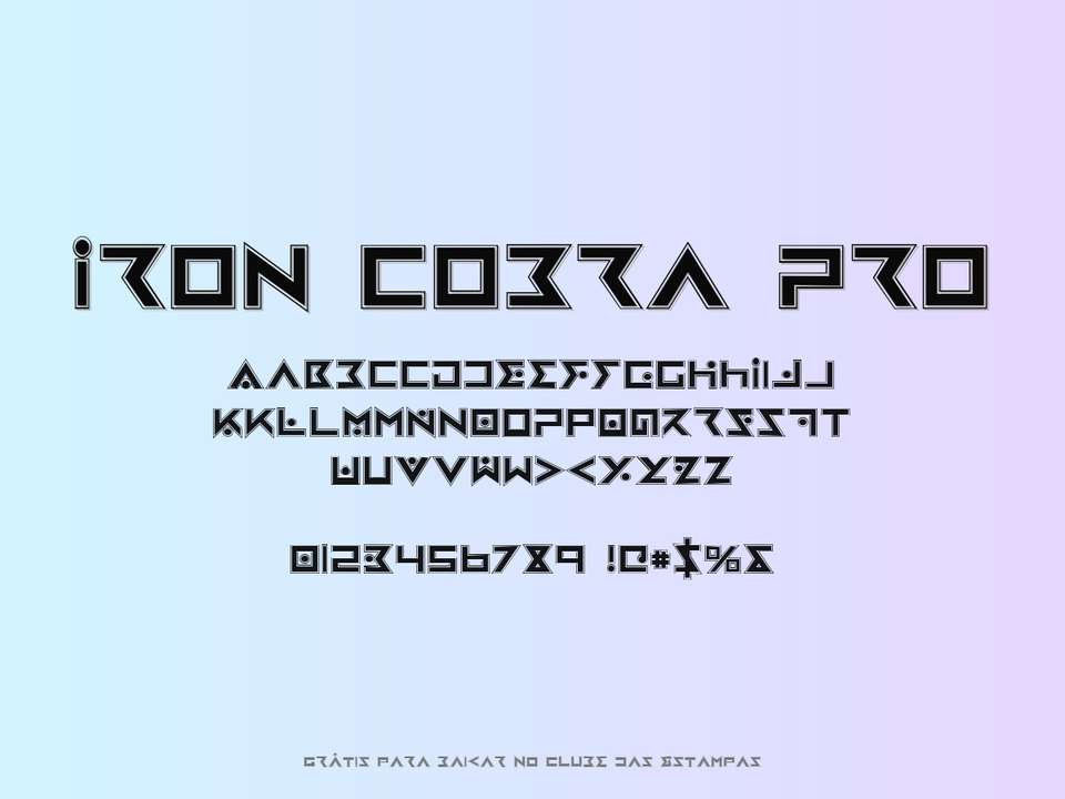 Fonte Iron Cobra Pro Grátis Para Baixar