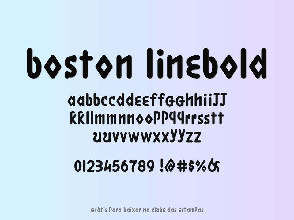 Fonte Boston Linebold Grátis Para Baixar
