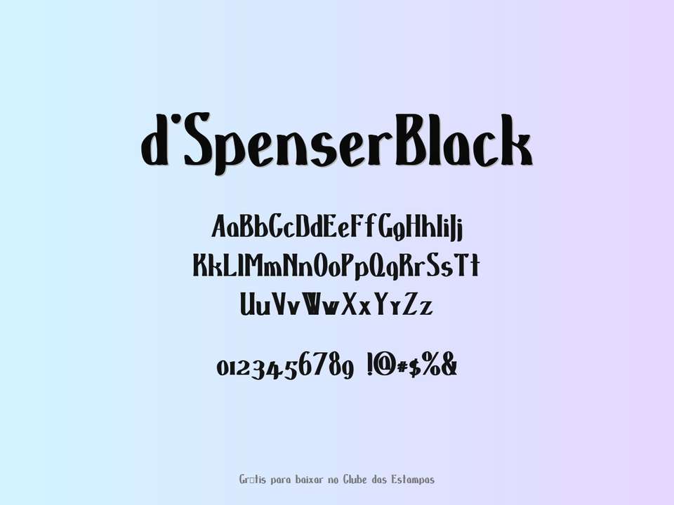 Fonte D'spenserblack Grátis Para Baixar