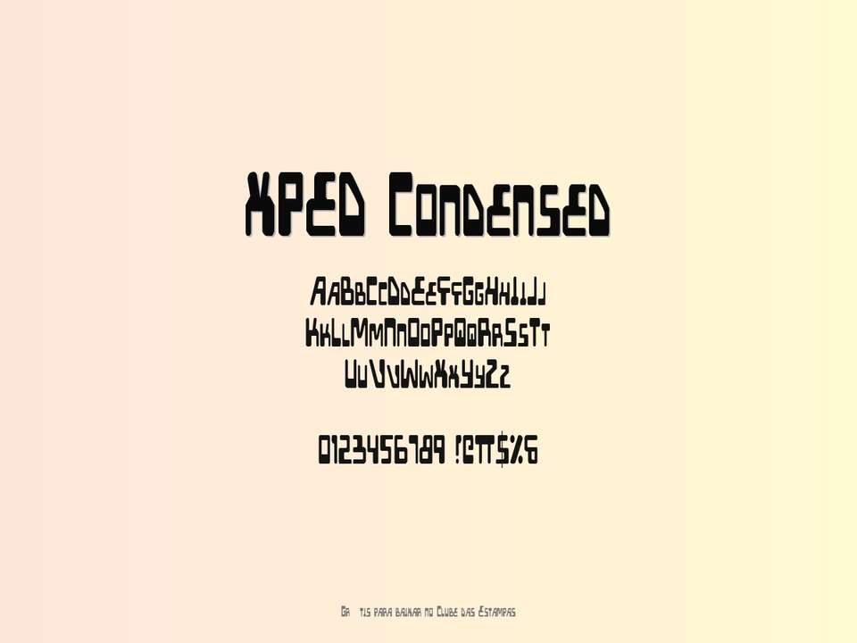 Fonte Xped Condensed Grátis Para Baixar