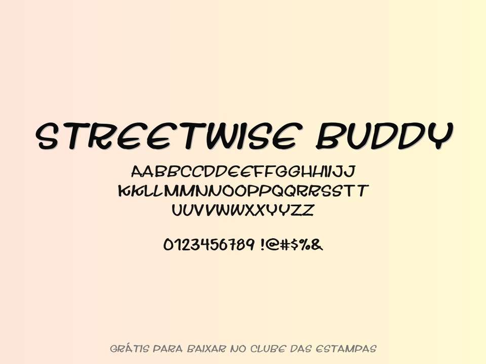 Fonte Streetwise Buddy Grátis Para Baixar