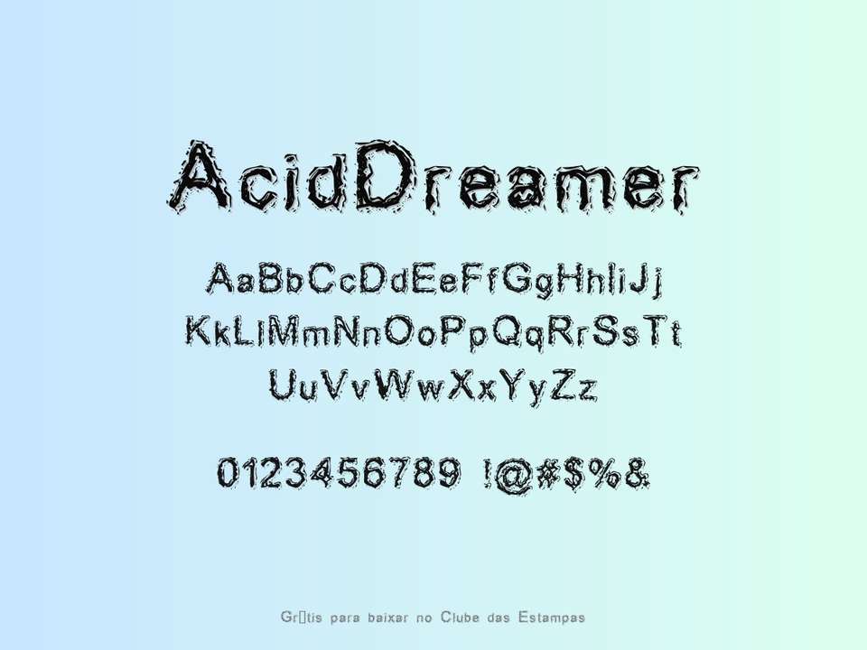 Fonte Aciddreamer Grátis Para Baixar