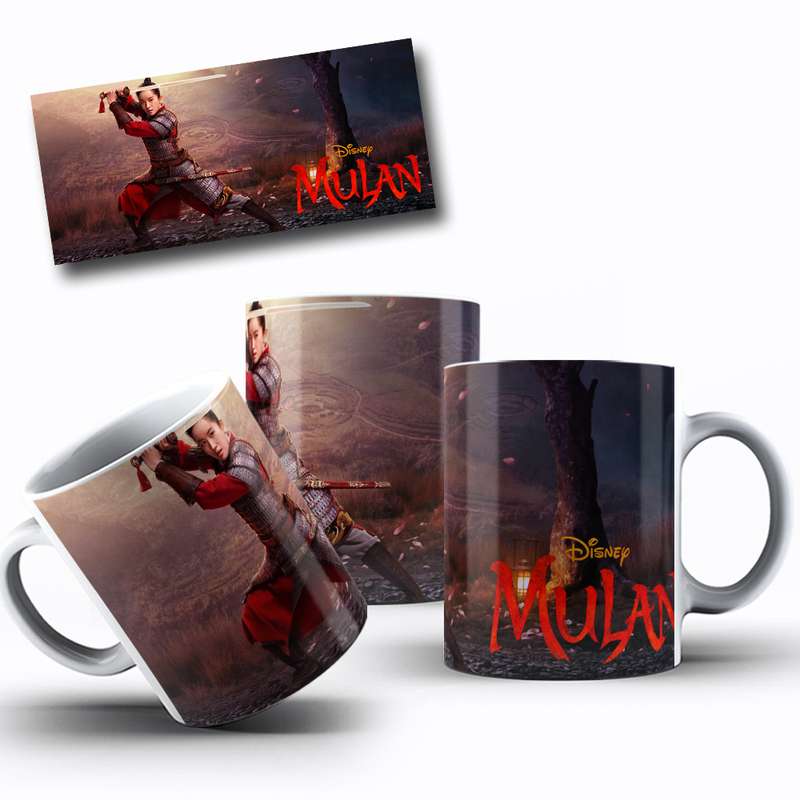 Arte Para Caneca Mulan Disney Personagem 33