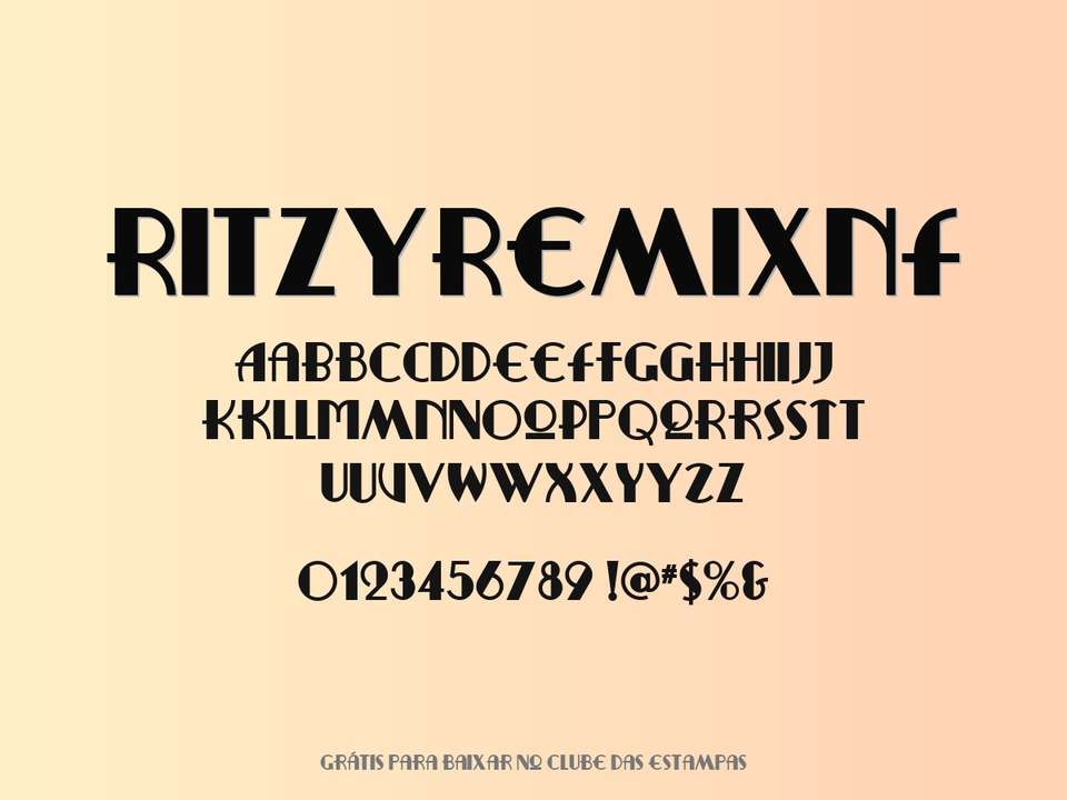 Fonte Ritzyremixnf Grátis Para Baixar