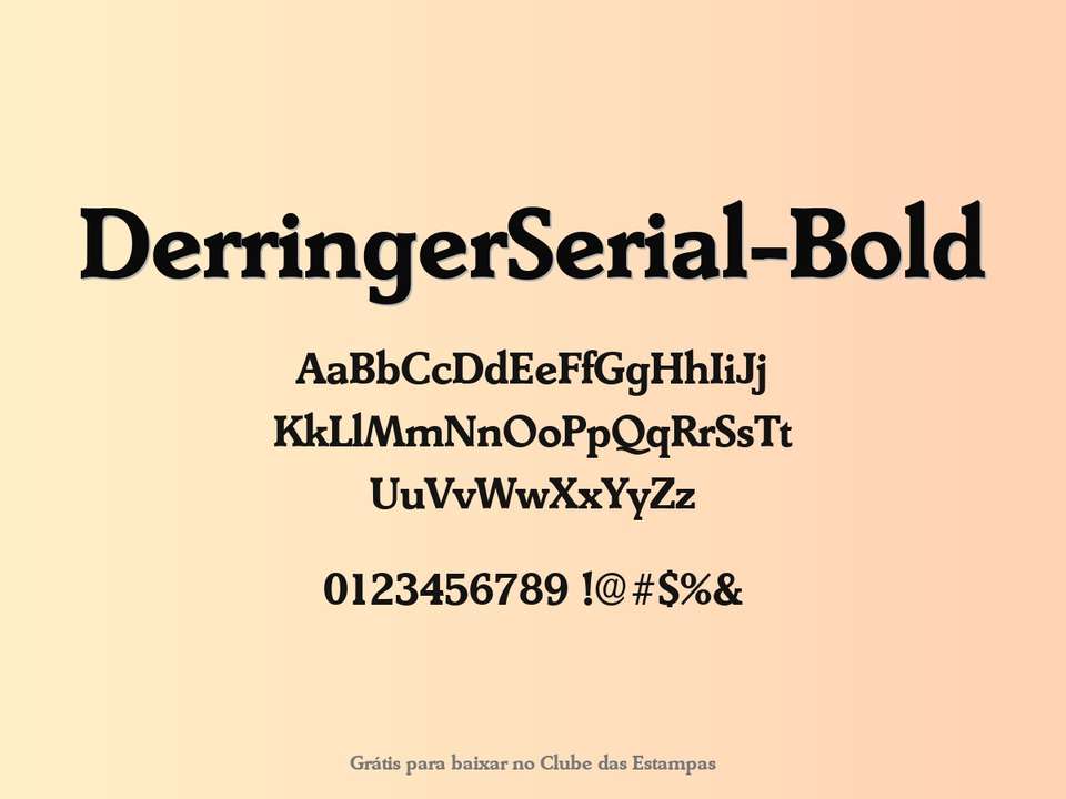 Fonte Derringerserial Bold Grátis Para Baixar