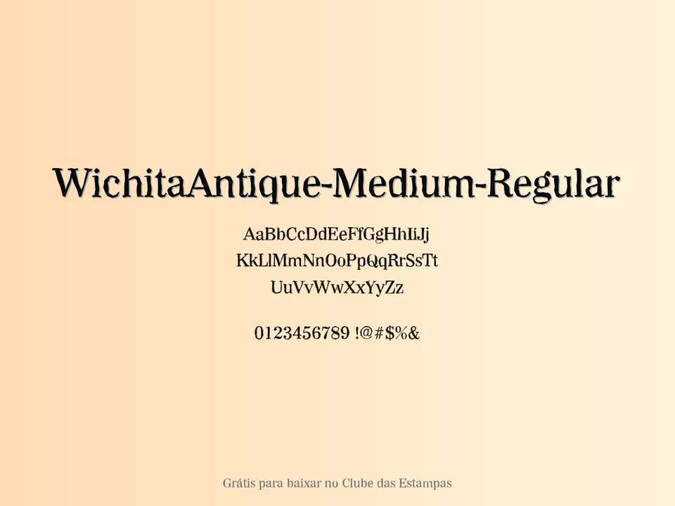 Fonte Wichitaantique Medium Regular Grátis Para Baixar