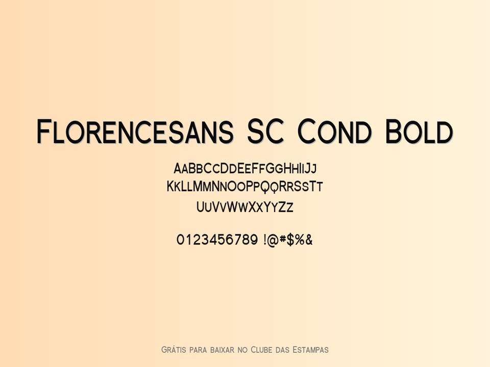 Fonte Florencesans Sc Cond Bold Grátis Para Baixar