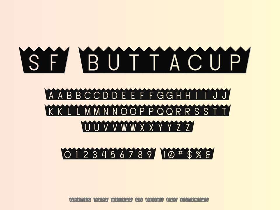 Fonte Sf Buttacup Grátis Para Baixar
