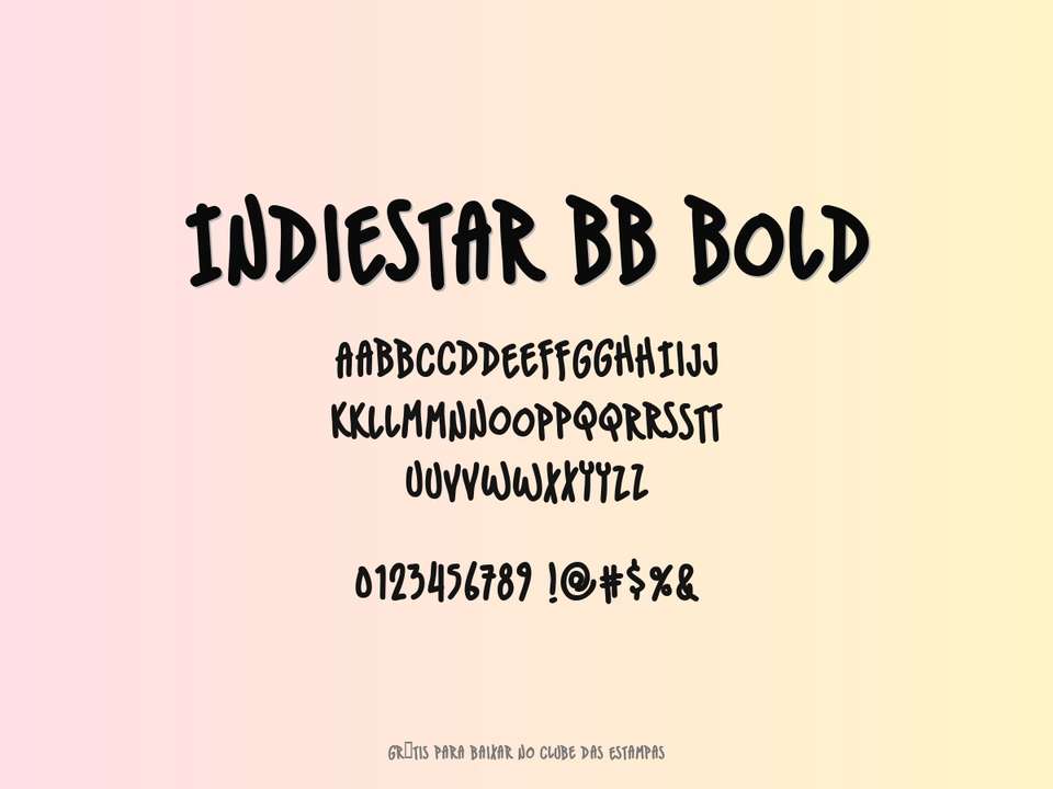 Fonte Indiestar Bb Bold Grátis Para Baixar