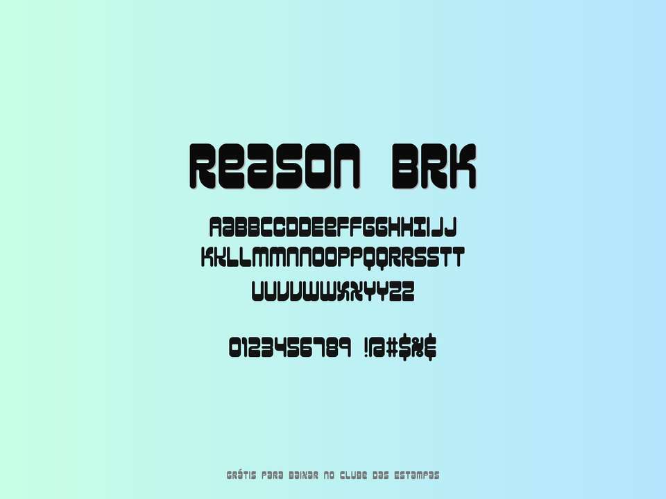 Fonte Reason Brk Grátis Para Baixar