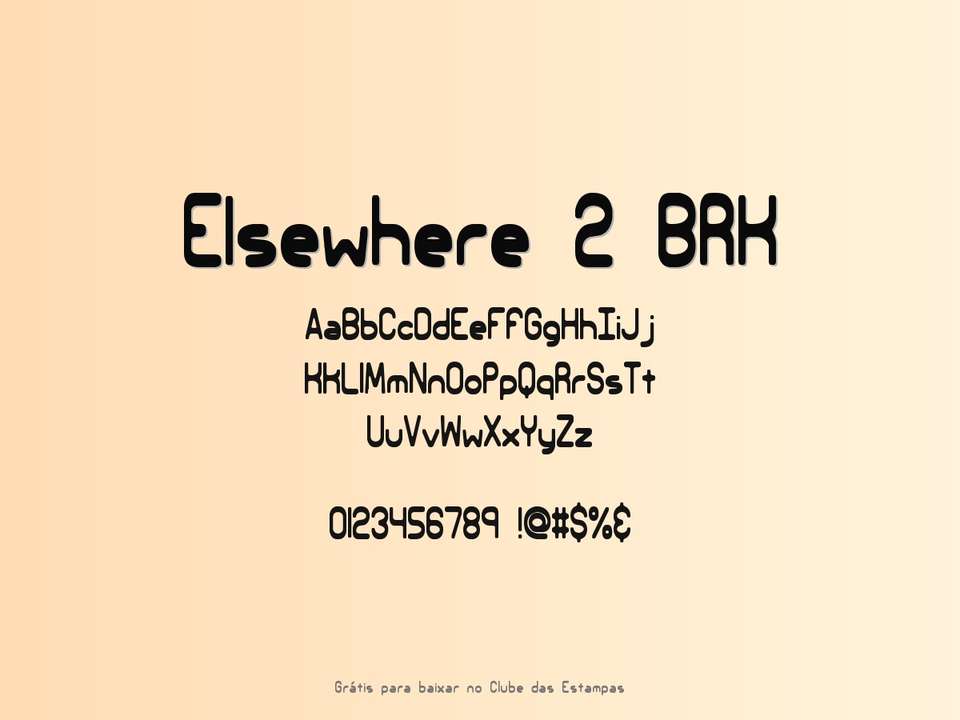 Fonte Elsewhere 2 Brk Grátis Para Baixar