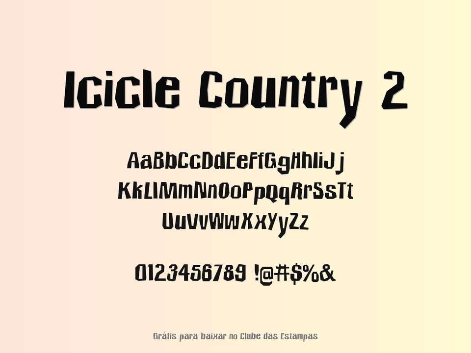 Fonte Icicle Country 2 Grátis Para Baixar