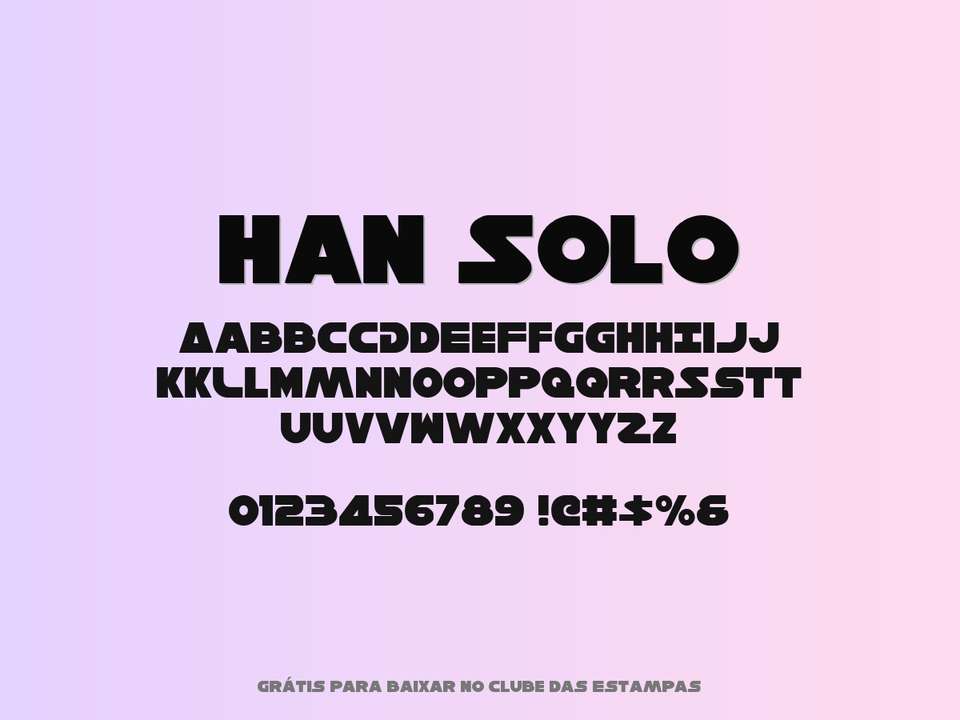 Fonte Han Solo Grátis Para Baixar