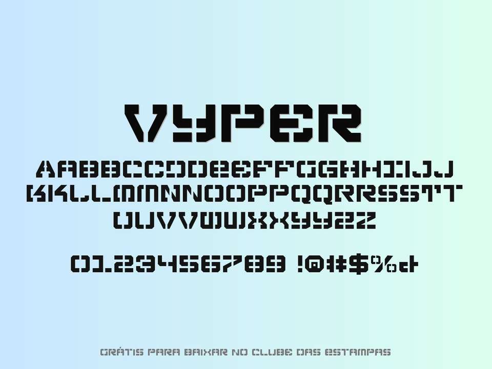 Fonte Vyper Grátis Para Baixar