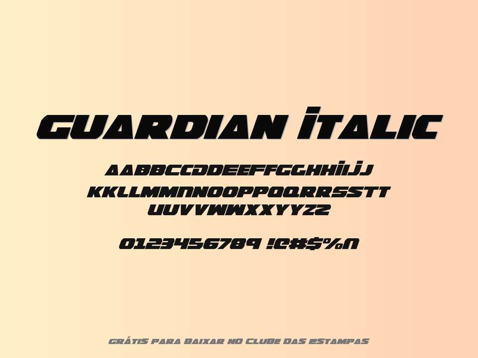 Fonte Guardian Italic Grátis Para Baixar