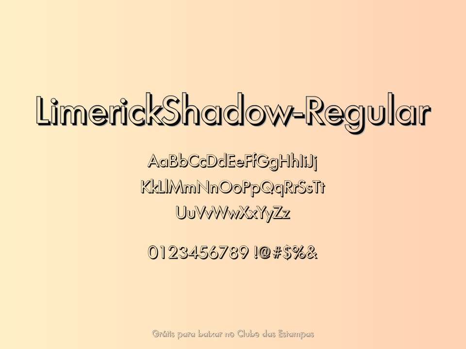 Fonte Limerickshadow Regular Grátis Para Baixar