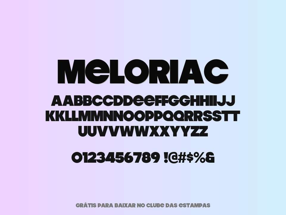 Fonte Meloriac Grátis Para Baixar