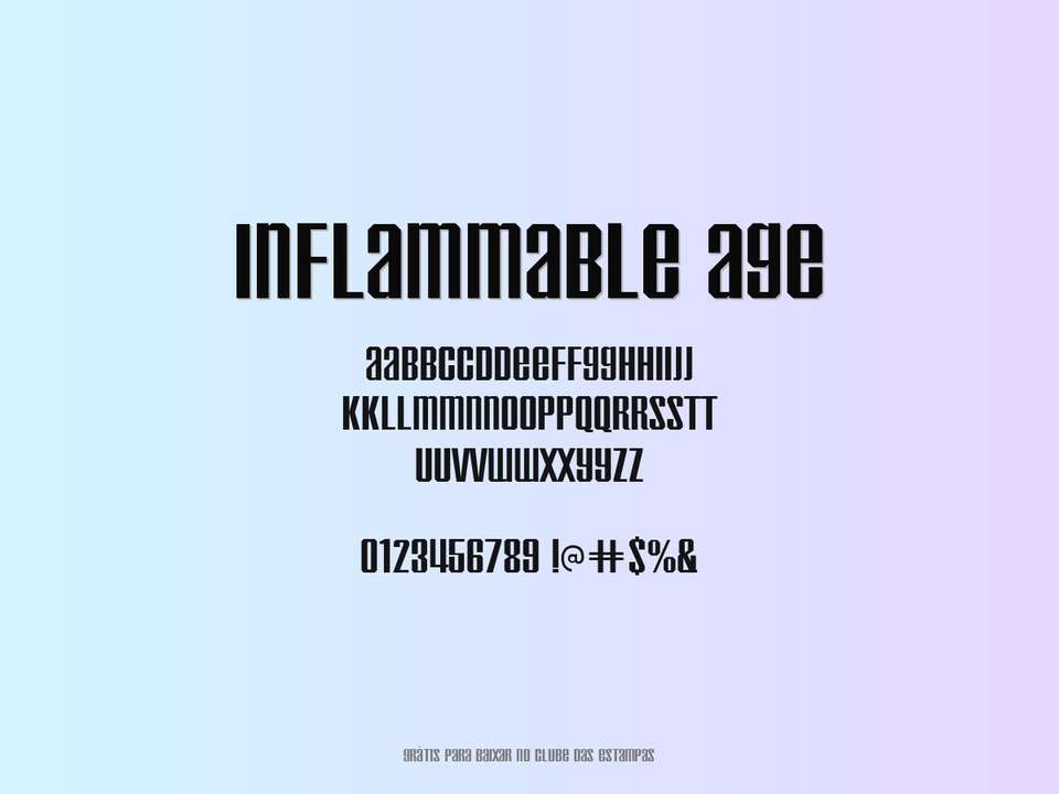Fonte Inflammable Age Grátis Para Baixar