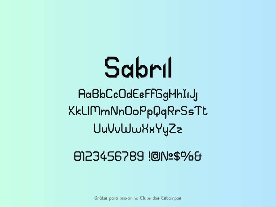 Fonte Sabril Grátis Para Baixar