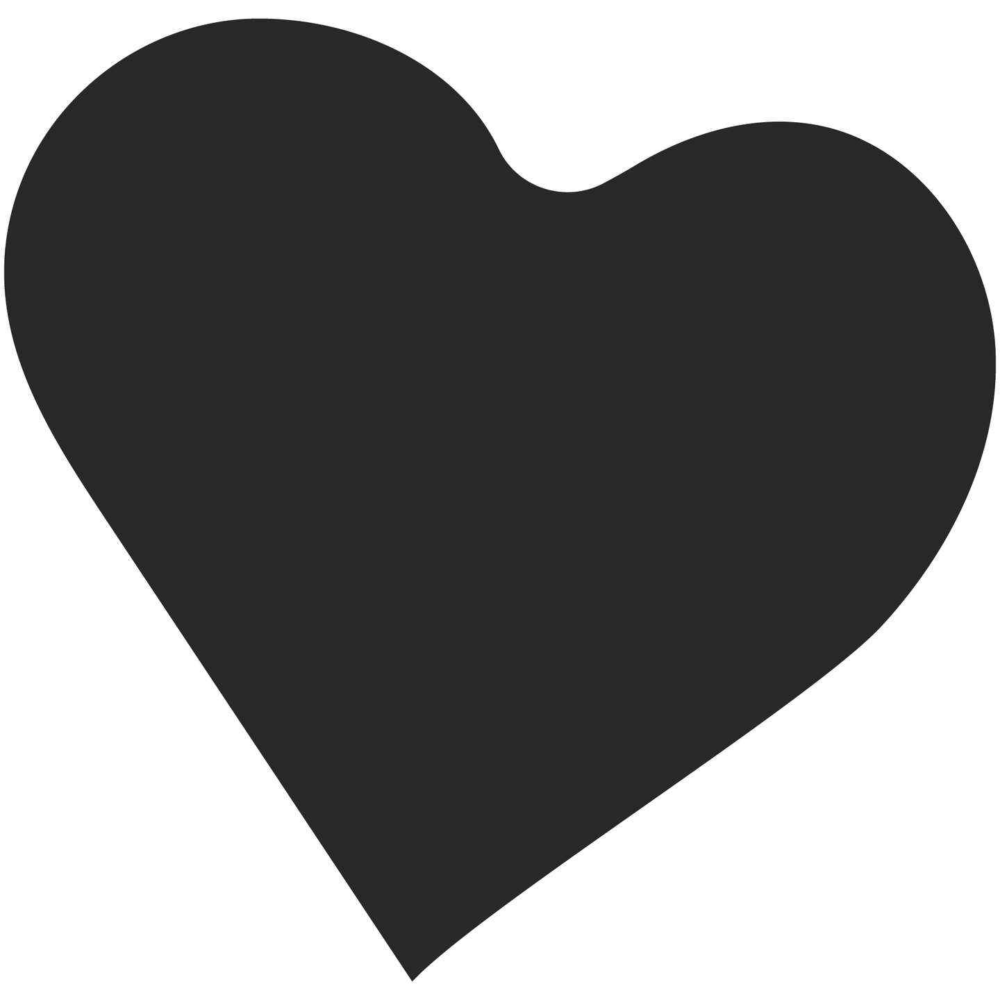 Coração Preto Sólido Símbolos Png Grátis Para Baixar