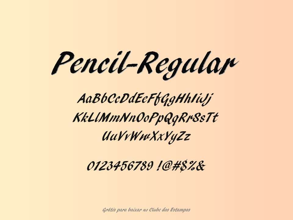 Fonte Pencil Regular Grátis Para Baixar