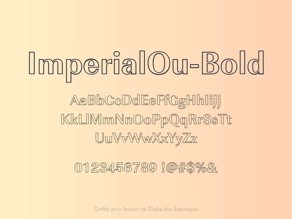 Fonte Imperialou Bold Grátis Para Baixar