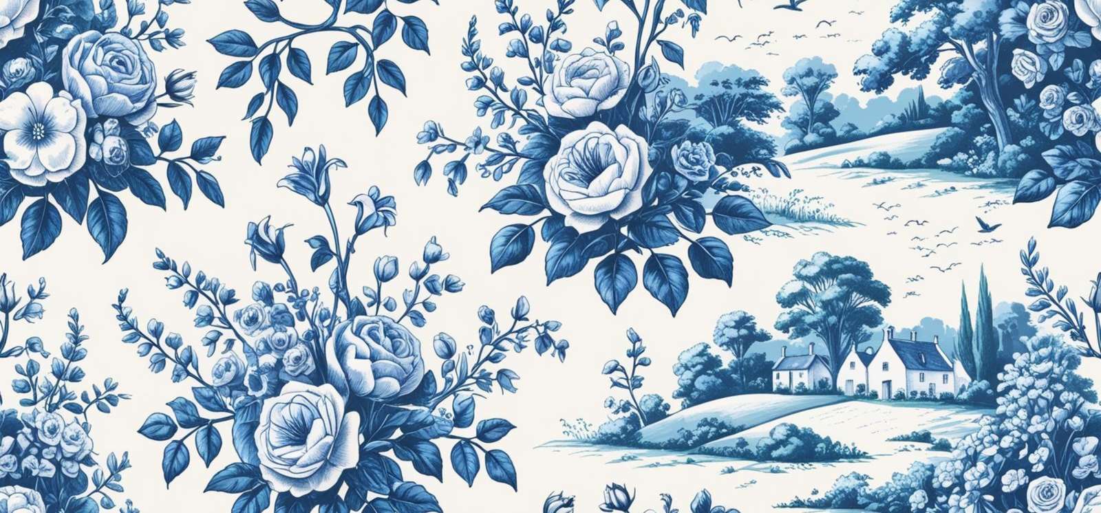 Ilustração Floral Vintage Com Rosas E Paisagem Floral Png Arte Para Caneca Grátis Pra Baixar