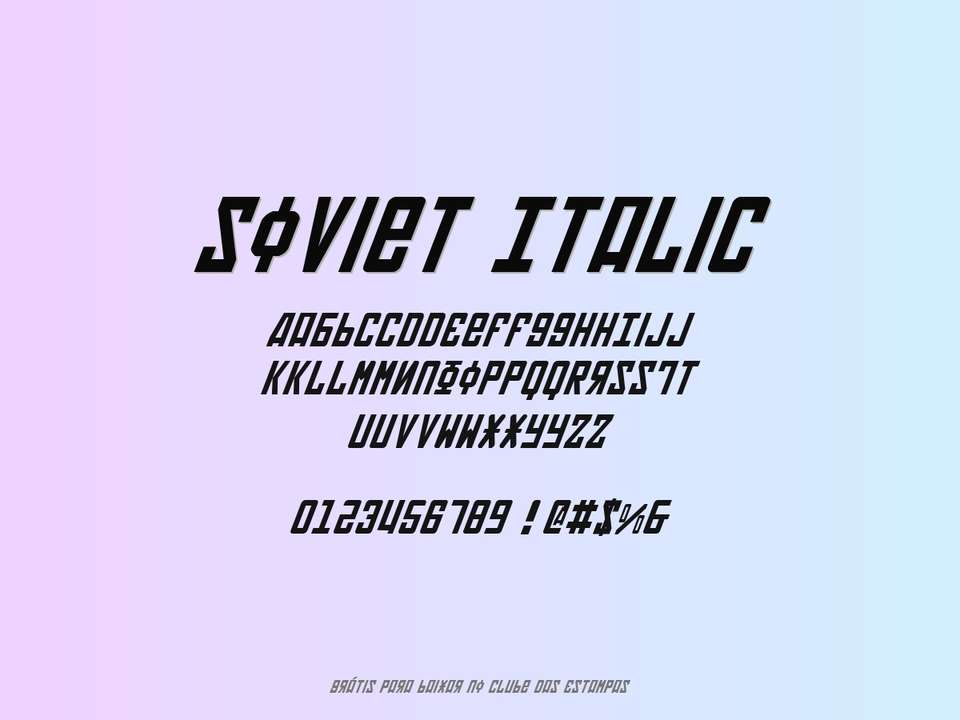 Fonte Soviet Italic Grátis Para Baixar