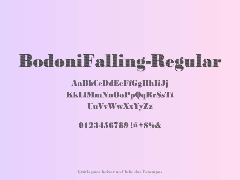 Fonte Bodonifalling Regular Grátis Para Baixar