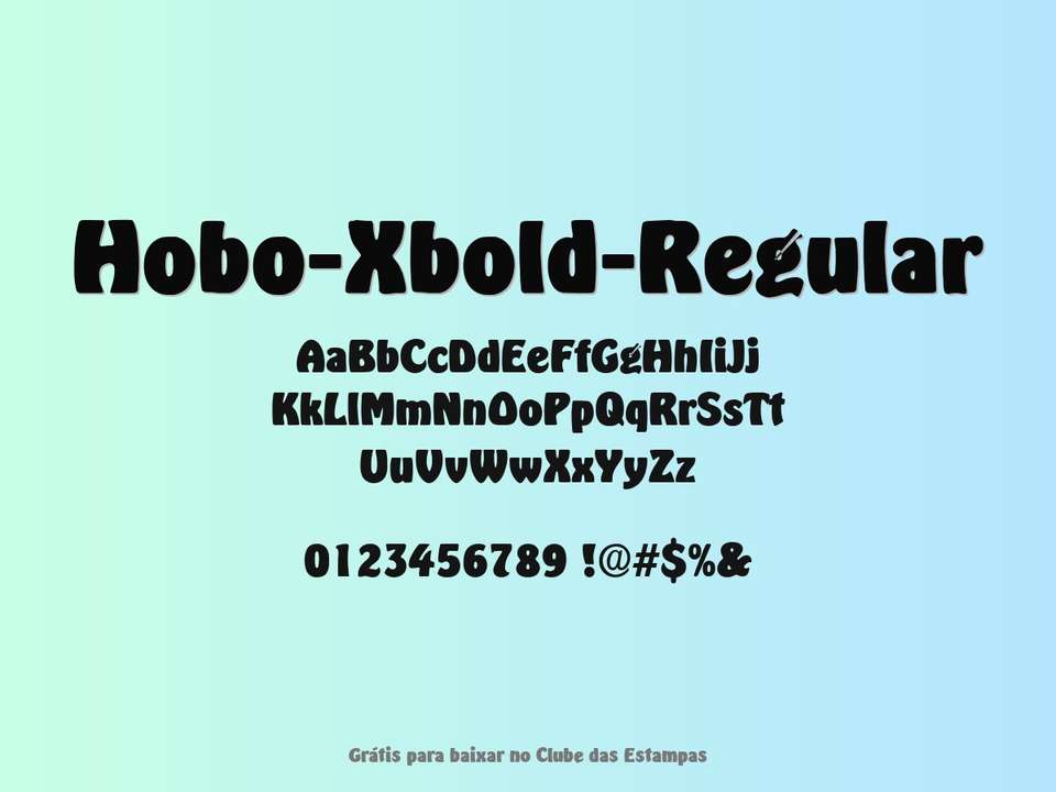 Fonte Hobo Xbold Regular Grátis Para Baixar