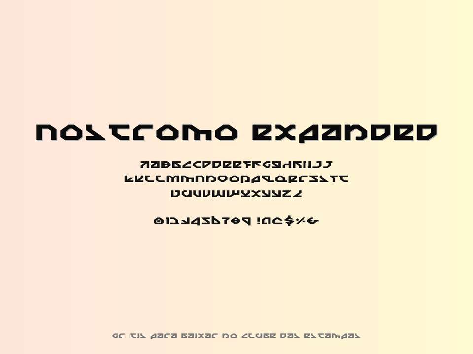 Fonte Nostromo Expanded Grátis Para Baixar