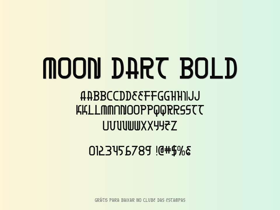 Fonte Moon Dart Bold Grátis Para Baixar